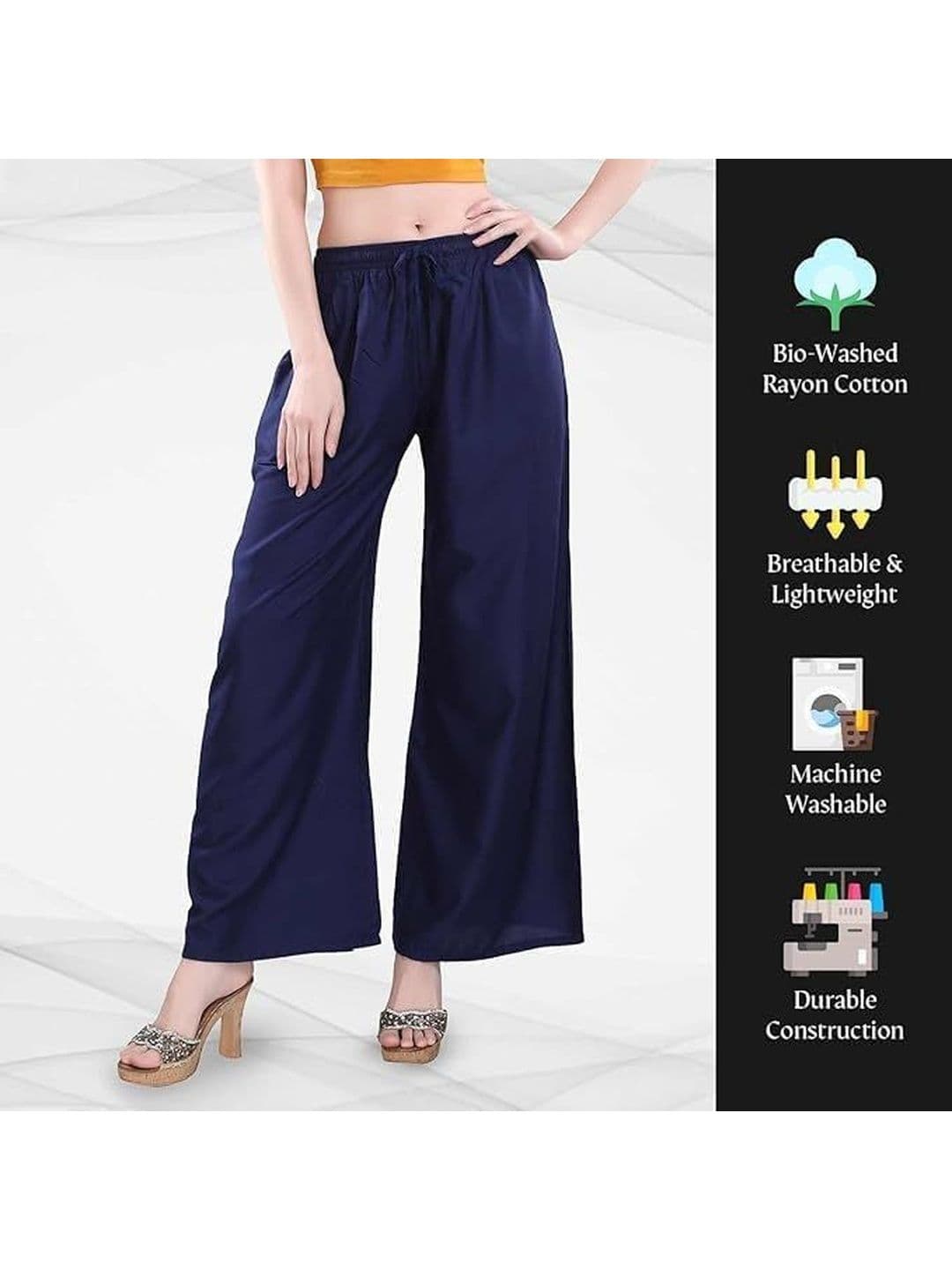 KGFONECLOTH Women Flared Knitted Ethnic Palazzos thumbnail 2