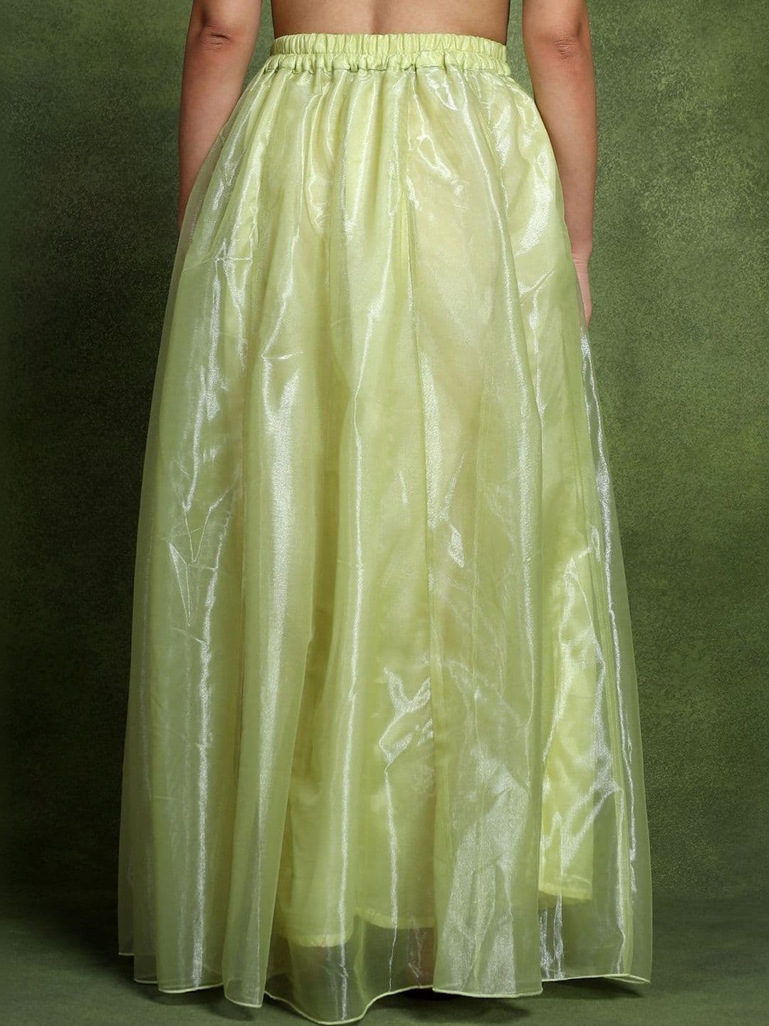 Frolic Rolic Women Net Tiered Maxi Flared Skirt thumbnail 7