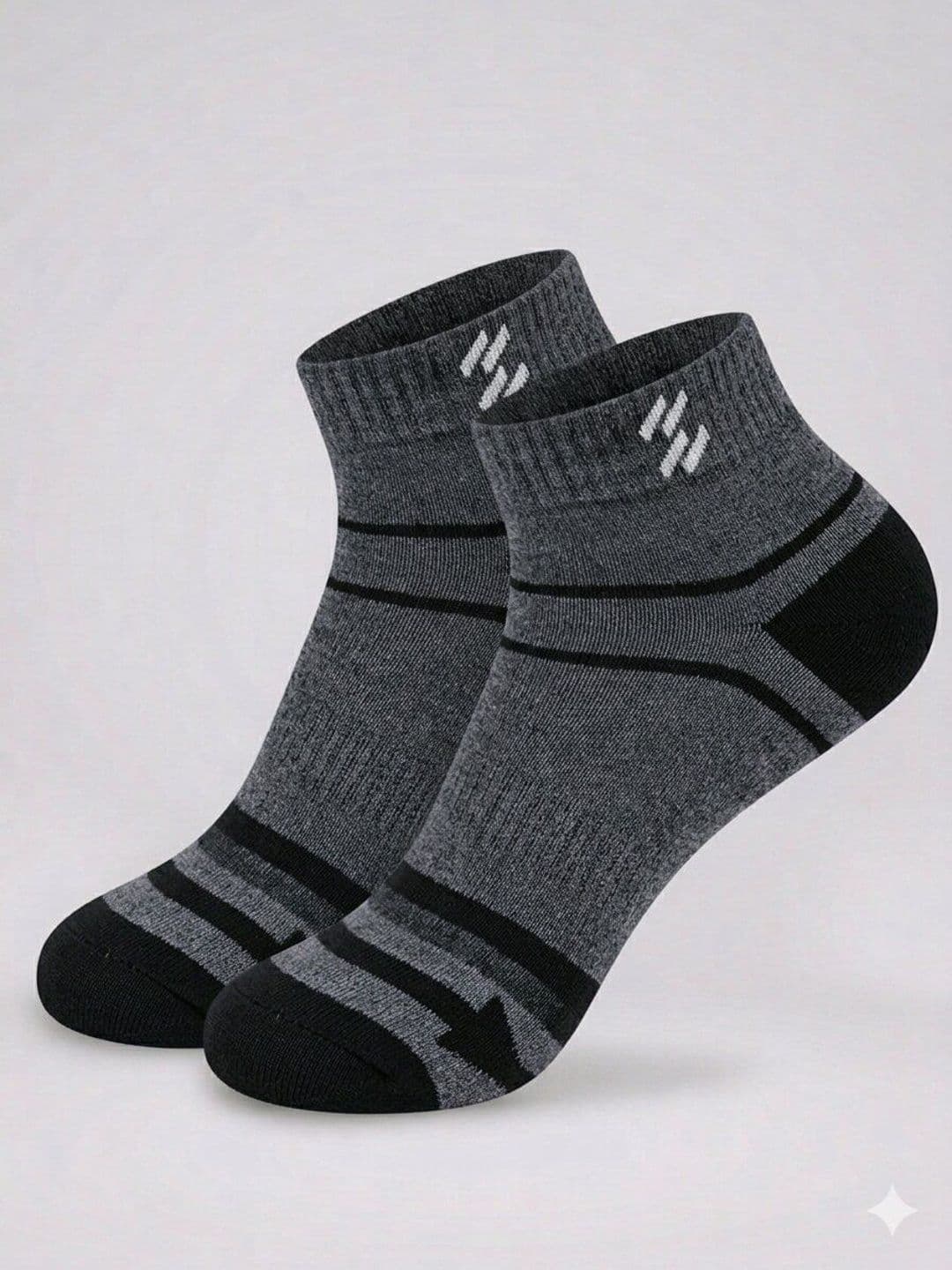 Sloxie Unisex Pack of 5 Cotton Colourblocked Ankle Length Socks thumbnail 3