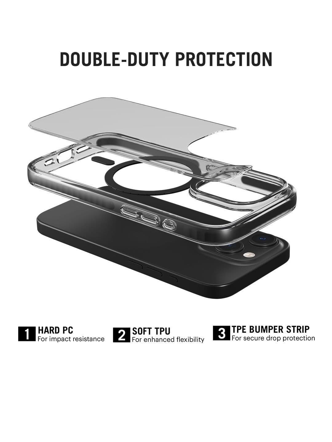 DailyObjects Stride 3.0 Clear MagSafe Phone Case Cover For iPhone 15 Pro Max thumbnail 4