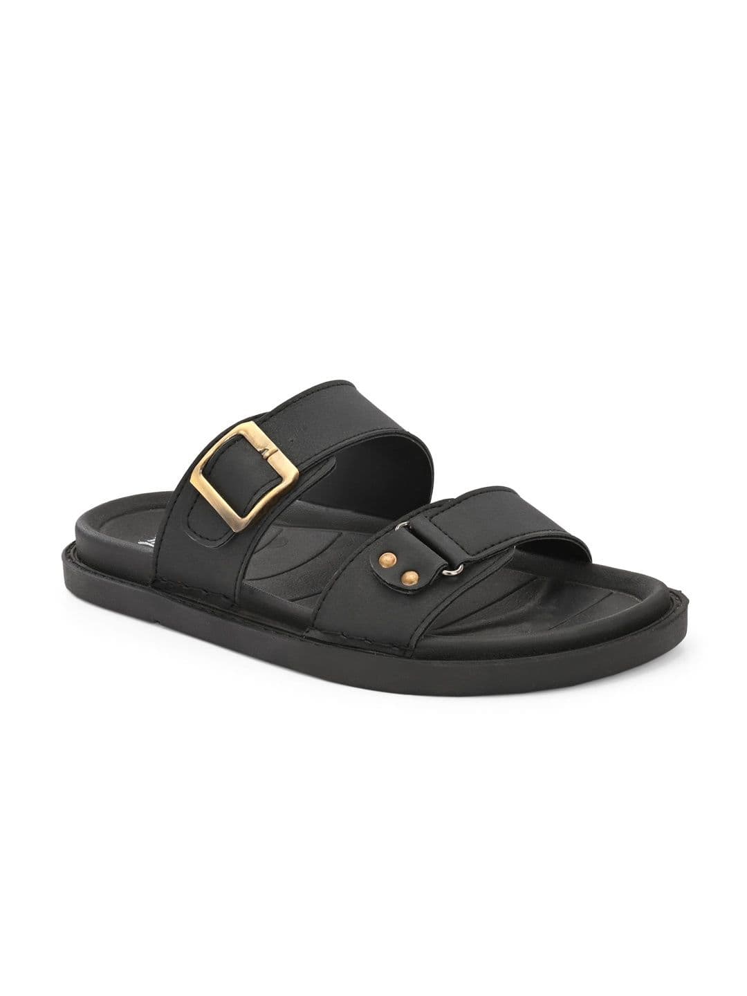 The Roadster Lifestyle Co Men Synthetic Leather Slip-On Comfort Sandals thumbnail 6
