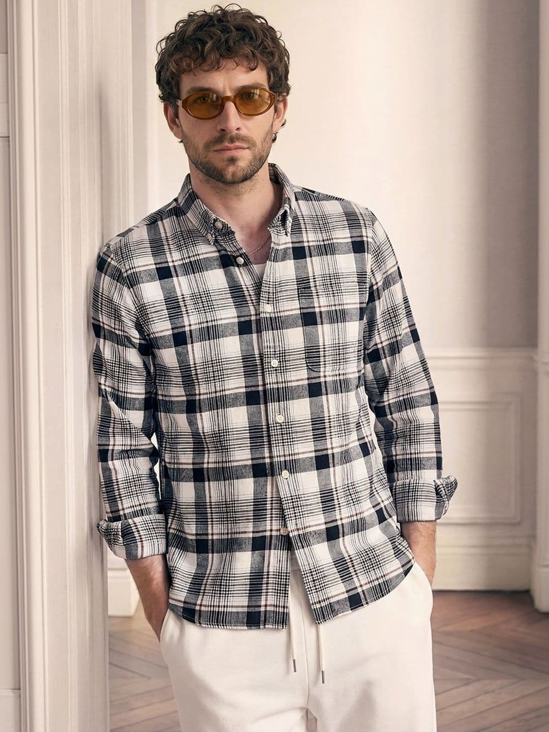 Snitch Men Tartan Checks Checked Casual Shirt - view 1