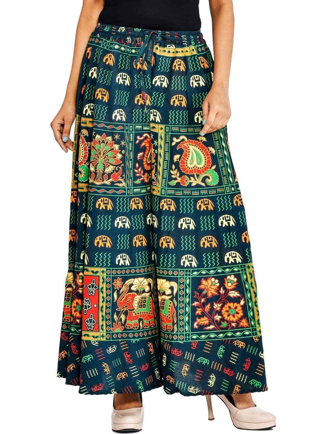 SAMJHI Women Ethnic Motifs Printed Ethnic Palazzos thumbnail 4