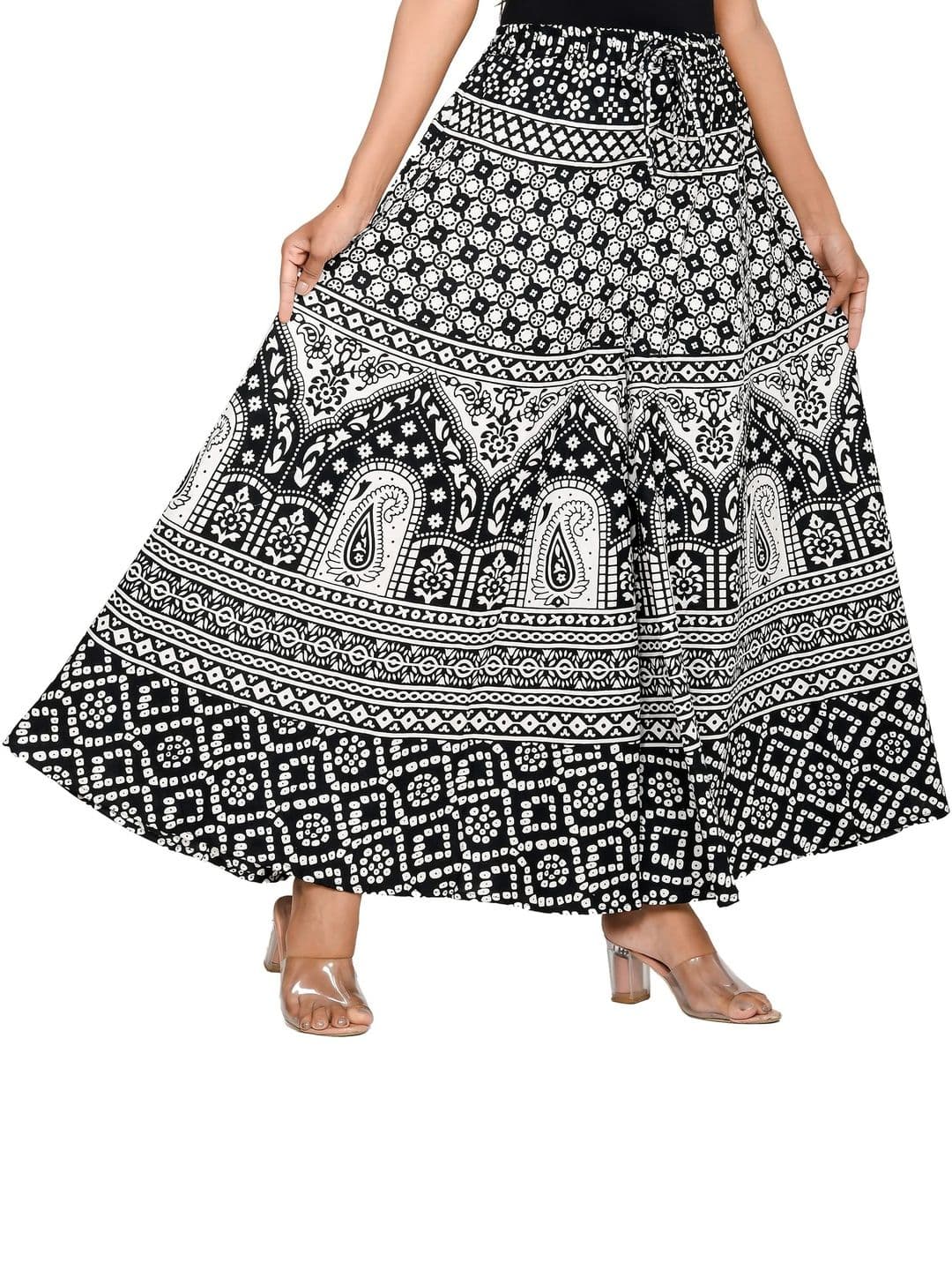 SAMJHI Women Ethnic Motifs Printed Ethnic Palazzos thumbnail 3