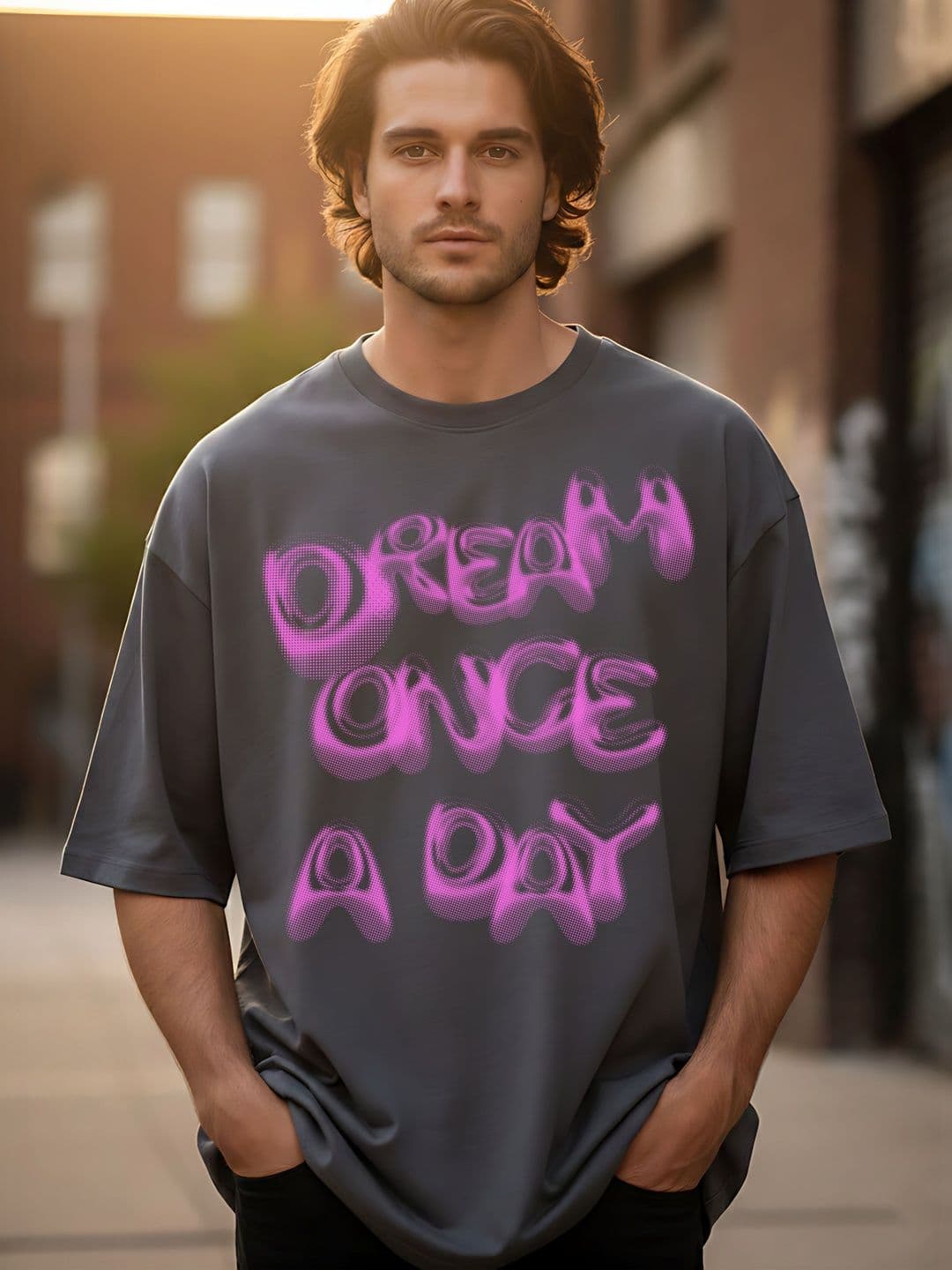 Kook N Keech Men Typography Printed Drop-Shoulder Sleeves T-shirt - view 1