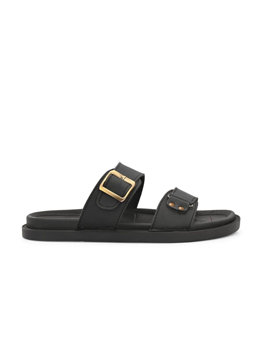 The Roadster Lifestyle Co Men Synthetic Leather Slip-On Comfort Sandals thumbnail 2