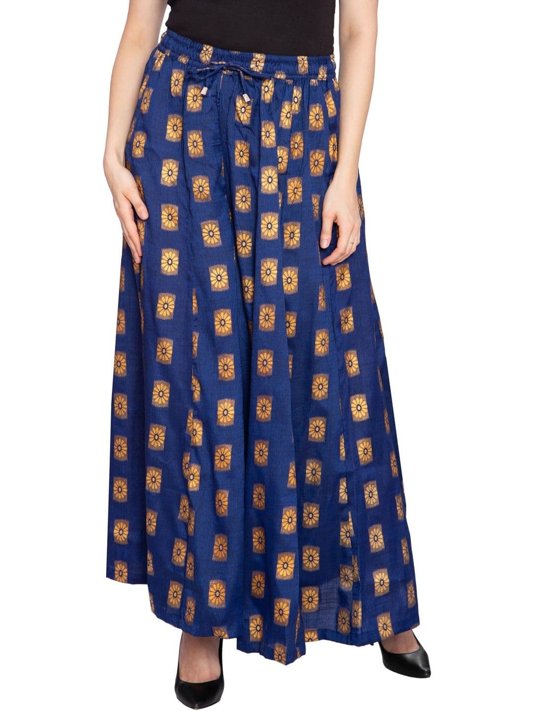 TNQ Women Ethnic Motifs Printed Flared Ethnic Palazzos - view 1