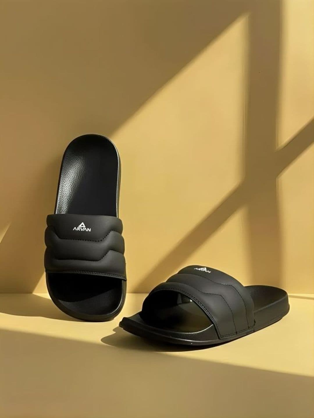 ARVAN Men Brand Logo Printed Sliders - view 1