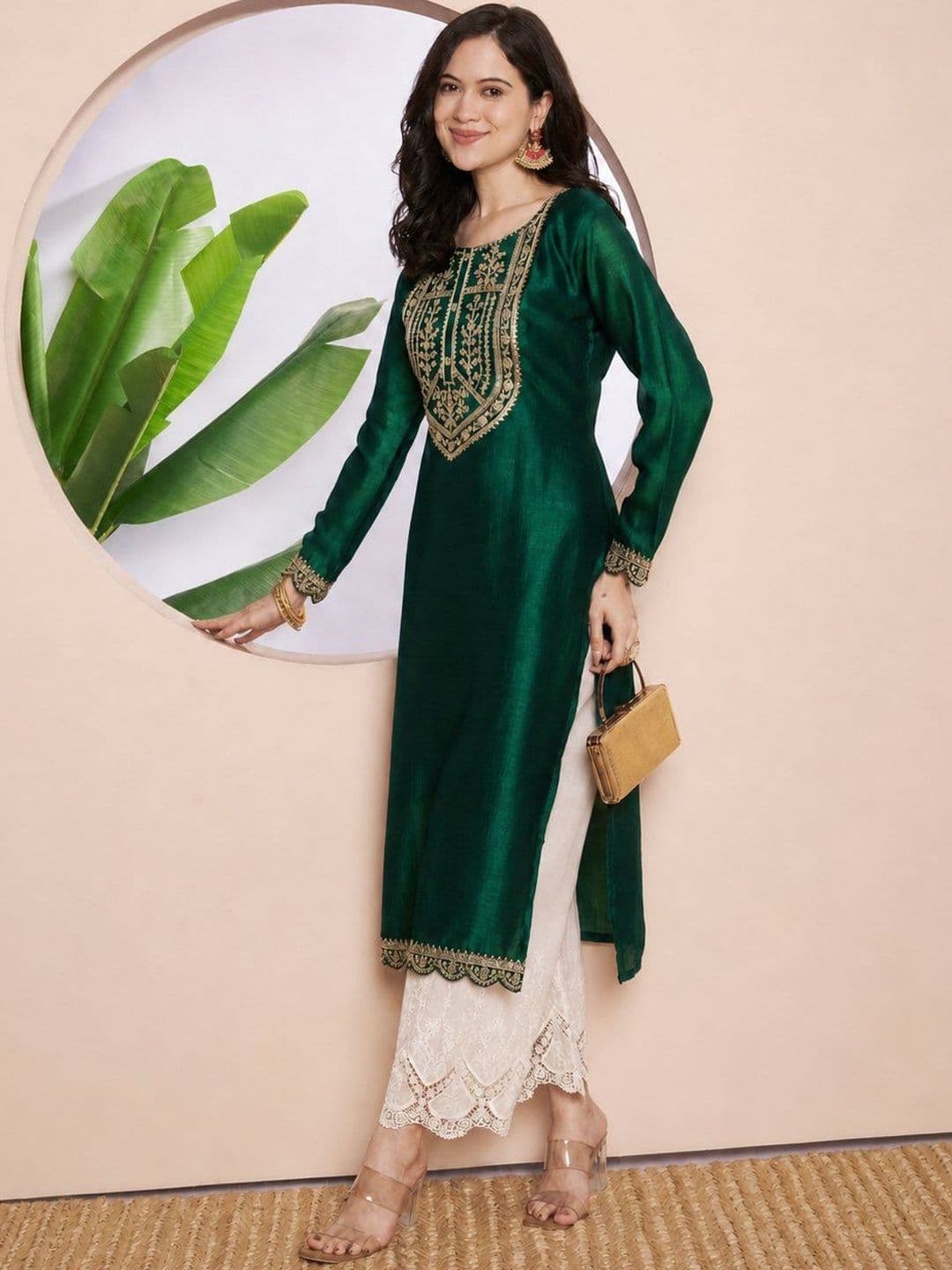 rarethread Women Embellished Sequinned Kurta - view 1