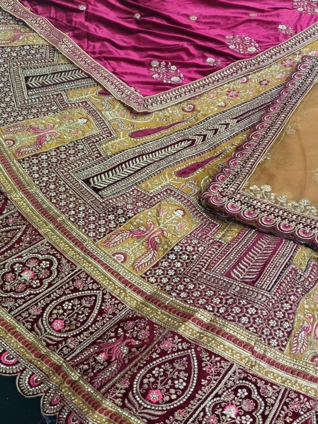 JIYANA WOMENS CHOICE Embellished Semi-Stitched Lehenga & Unstitched Blouse With Dupatta thumbnail 2
