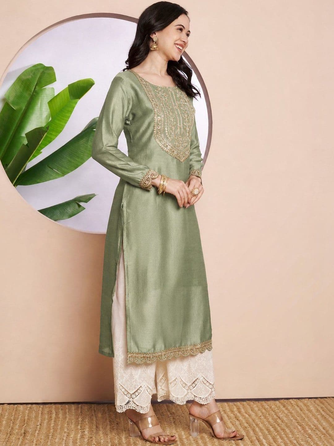 rarethread Women Embellished Kurta thumbnail 5