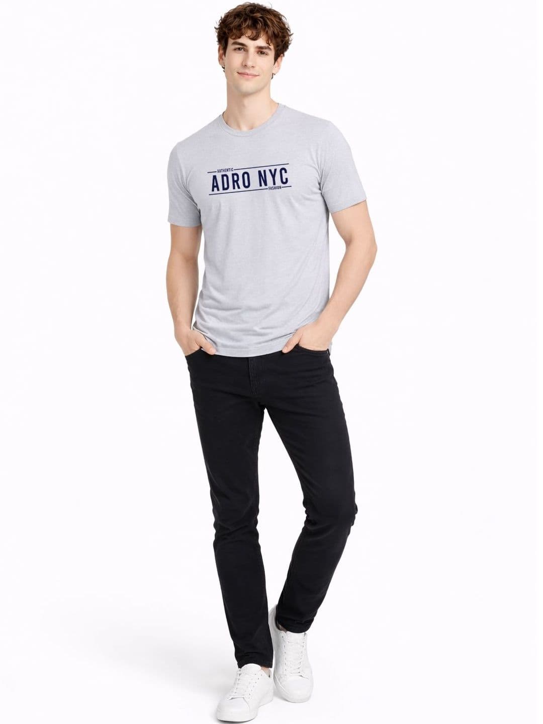 ADRO Men Typography Printed T-shirt thumbnail 2
