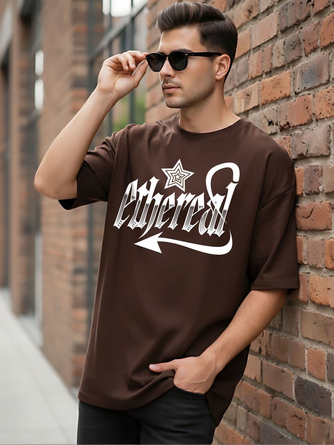Kook N Keech Men Typography Printed Drop-Shoulder Sleeves T-shirt thumbnail 4