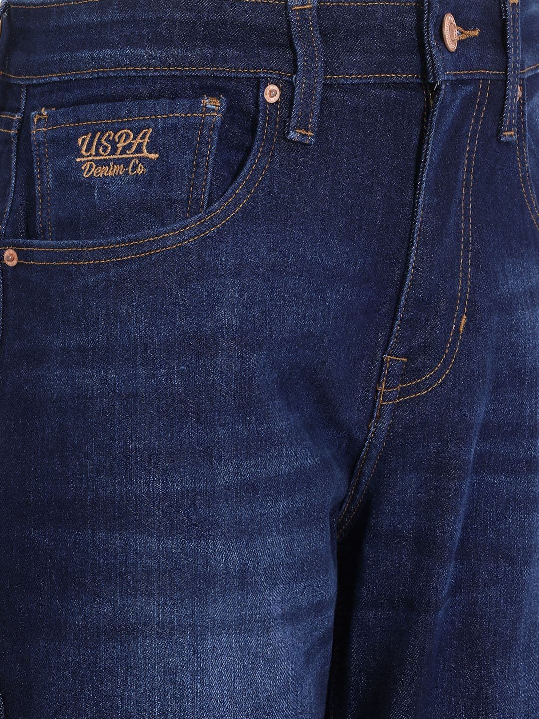 U.S. Polo Assn. Denim Co. Men Relaxed Fit Light Fade Stretchable Jeans thumbnail 2