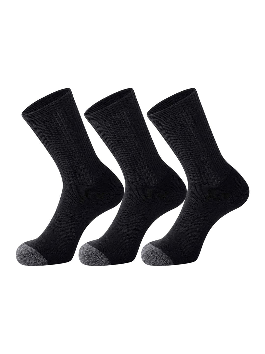 MERCEHIVE Unisex Pack of 3 Cotton Calf Length Socks - view 1