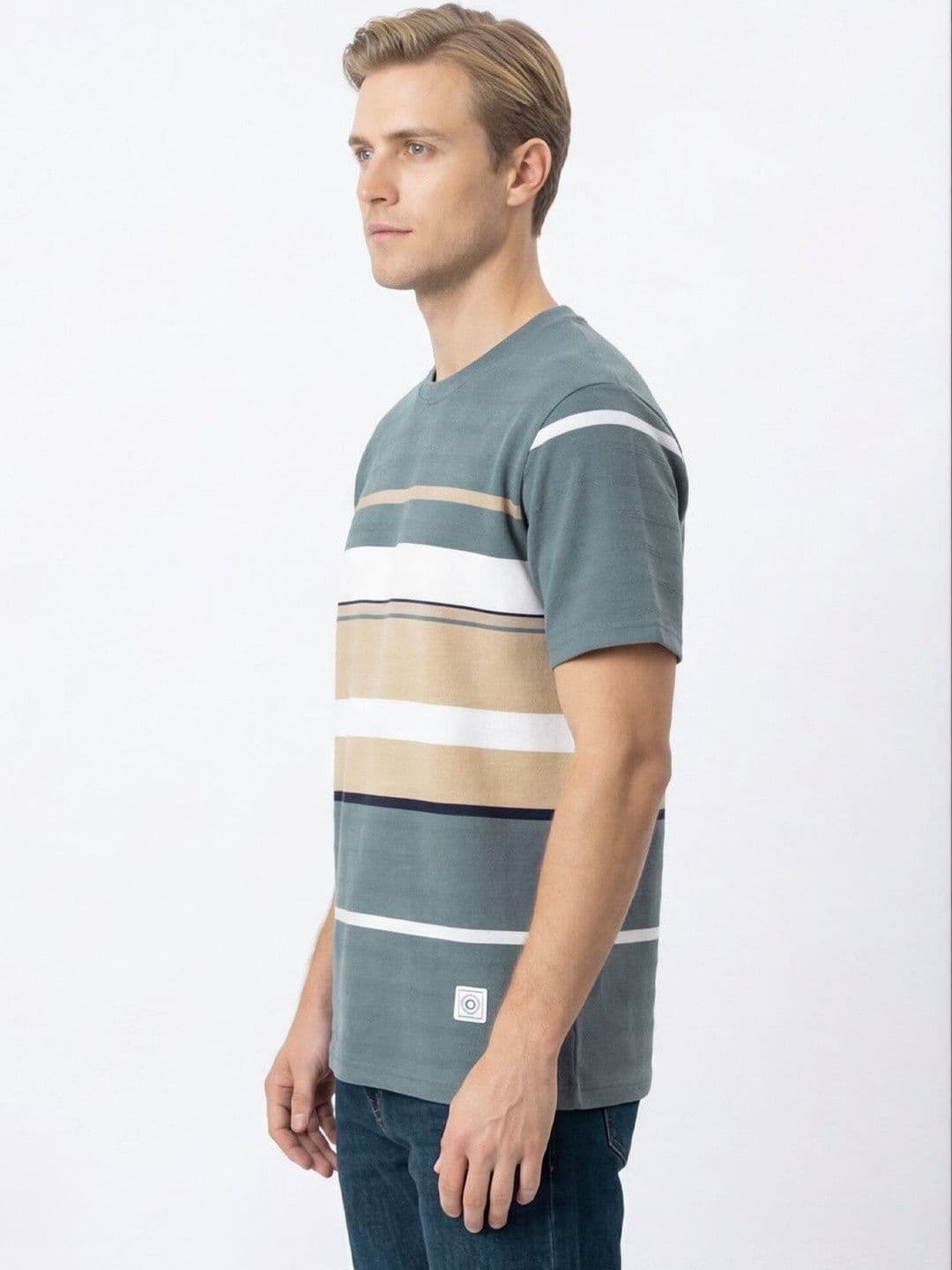 Roadster Mens Striped Crew Neck Tshirts thumbnail 6