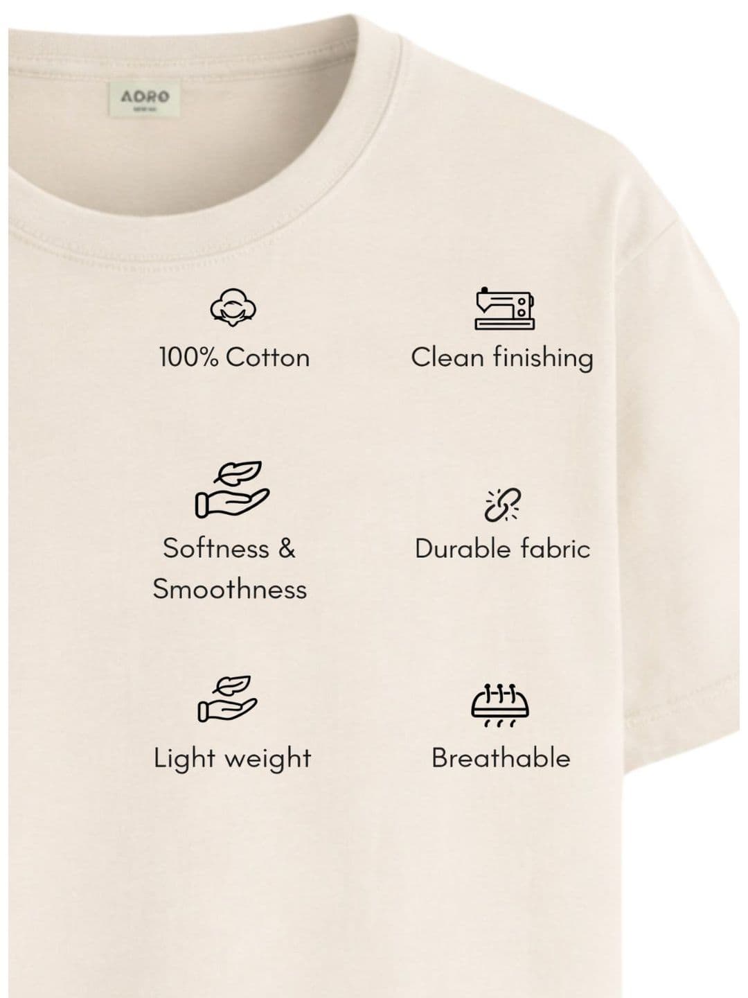 ADRO Men Typography Printed T-shirt thumbnail 5
