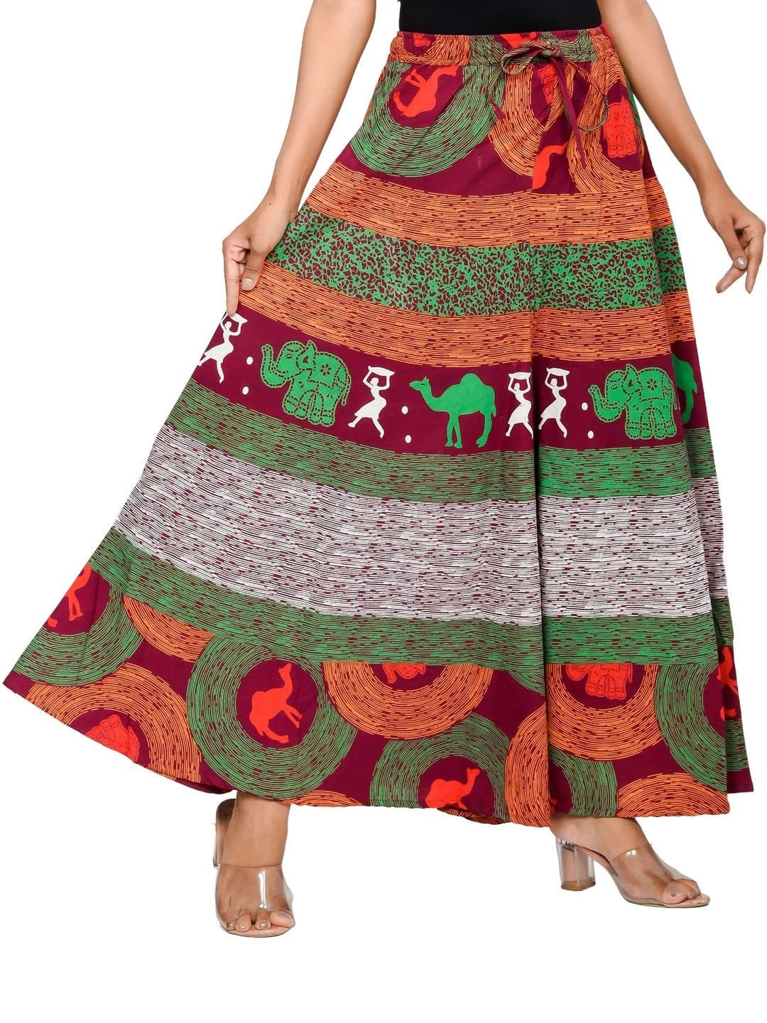 SAMJHI Women Ethnic Motifs Printed Ethnic Palazzos thumbnail 5