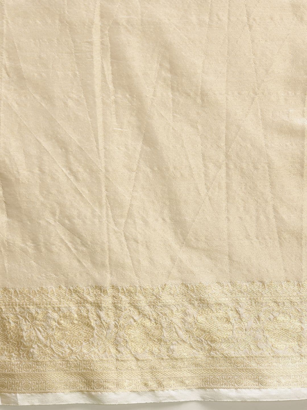 Silk Land Woven Design Zari Tissue Handloom Kasavu Saree thumbnail 3