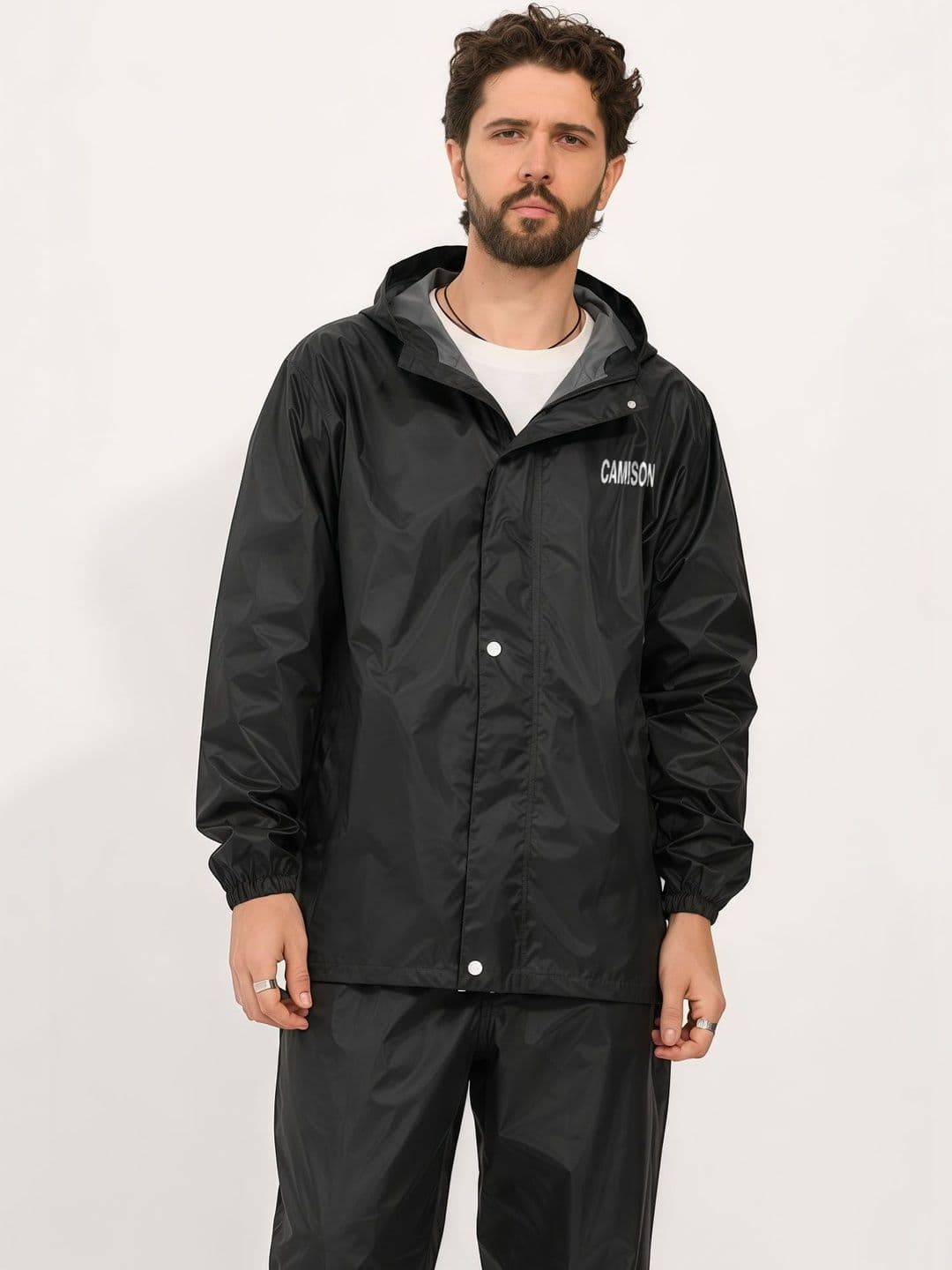 CAMISON Waterproof Hooded Rain Jacket