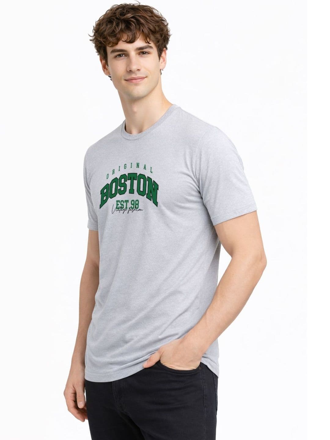 ADRO Men Typography Printed T-shirt thumbnail 6