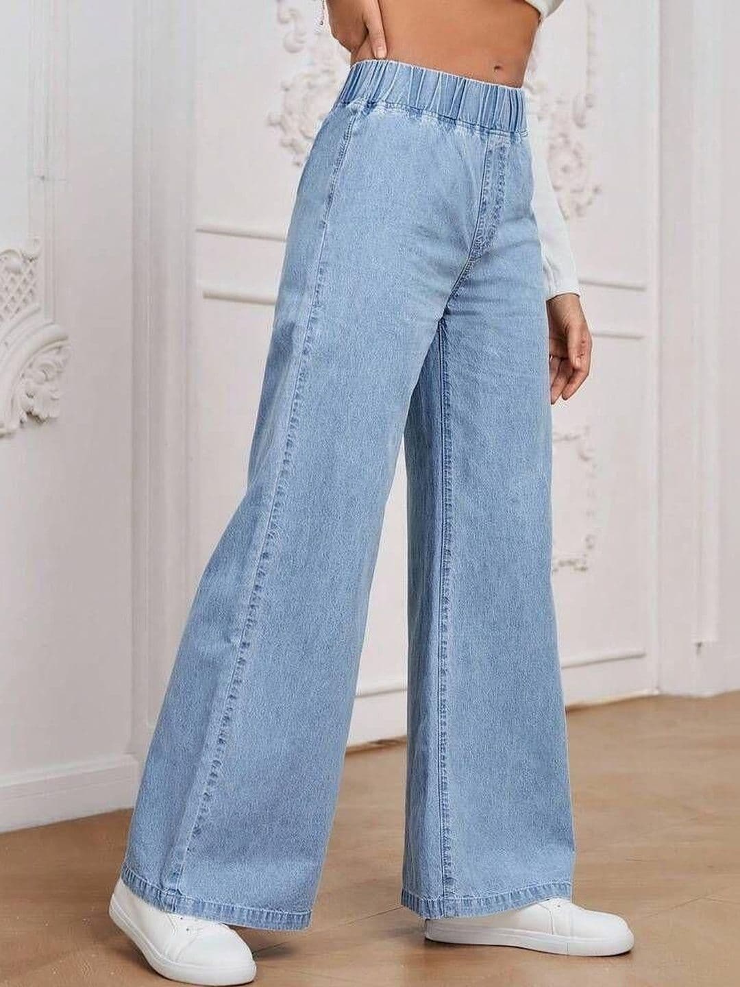 ZUYA Women Wide Leg High-Rise Stretchable Jeans thumbnail 2