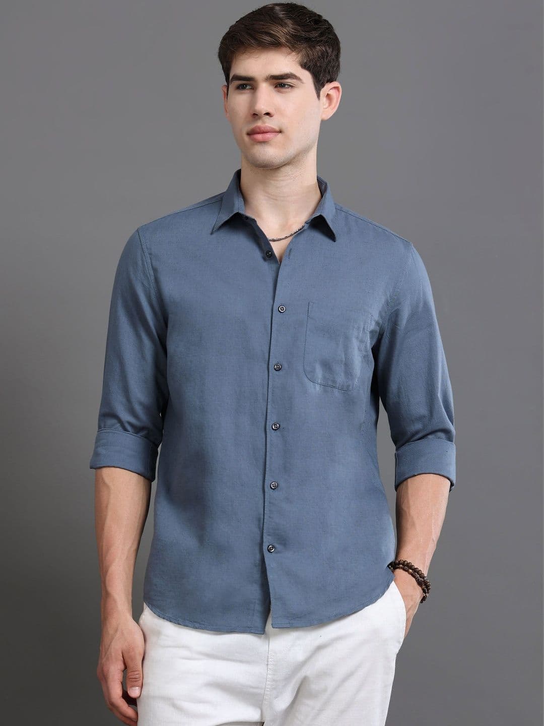 British Club Men Smart Slim Fit Casual Shirt - view 1