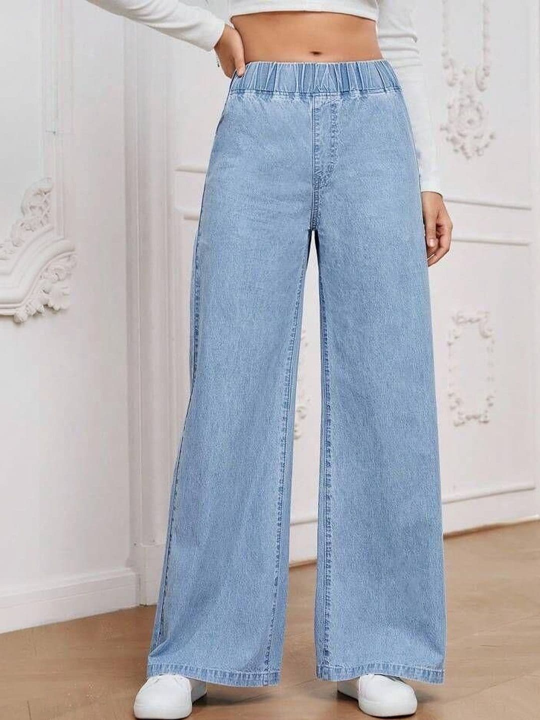 ZUYA Women Wide Leg High-Rise Stretchable Jeans - view 1