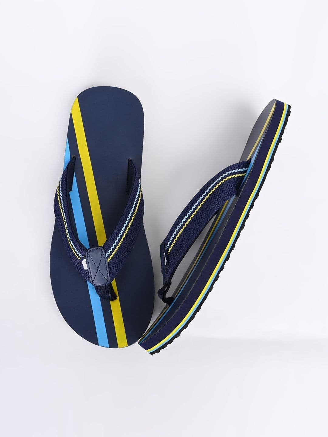 GAS Men GenFlow Navy Yellow FlipFlops thumbnail 3
