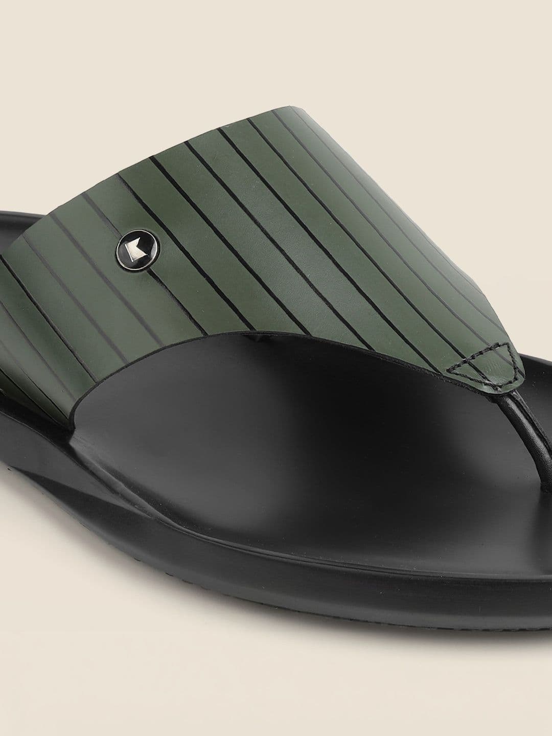 Metro Men Striped Thong Flip-Flops thumbnail 6