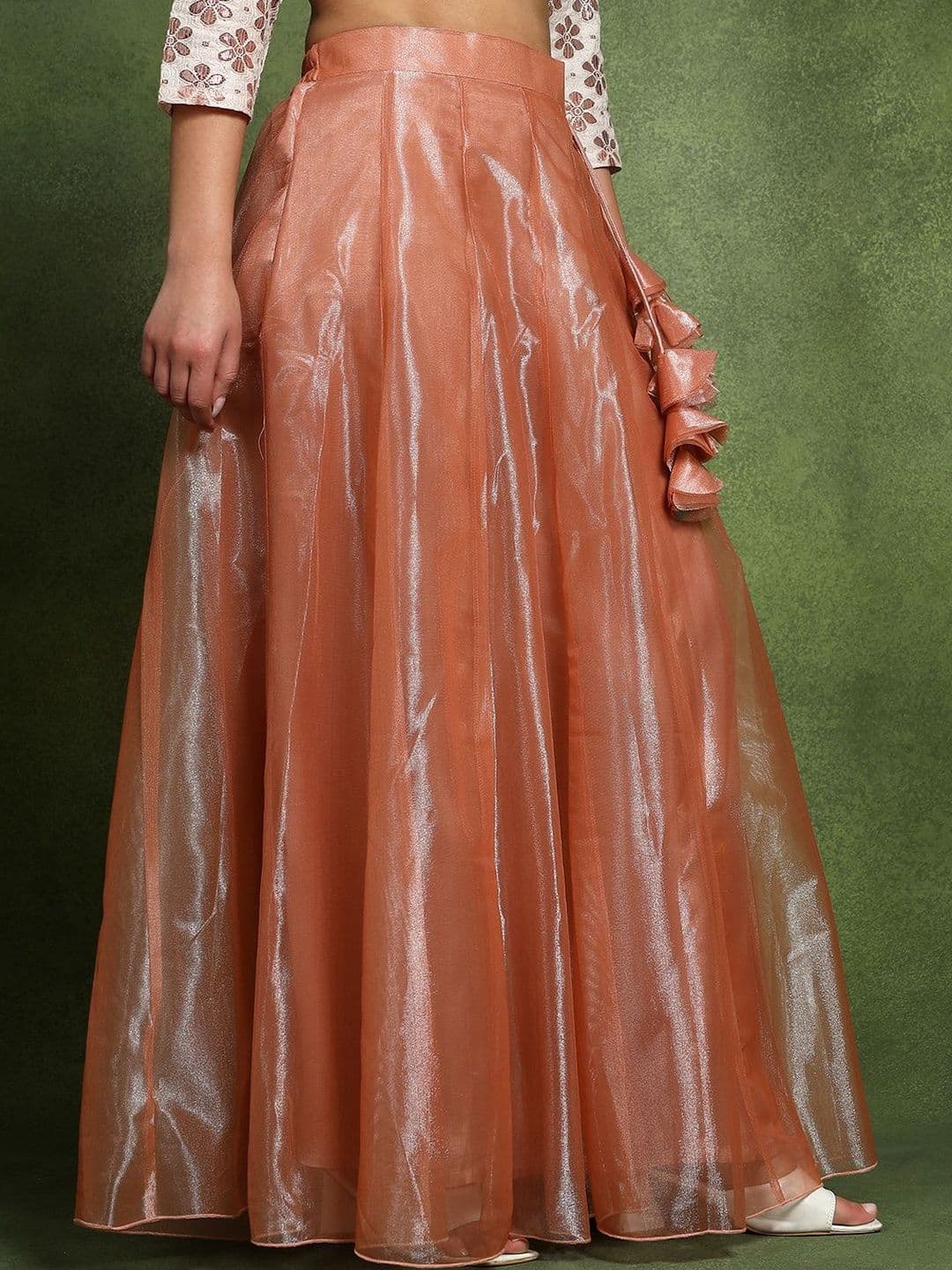 Frolic Rolic Women Tiered Maxi A-Line Skirt thumbnail 6