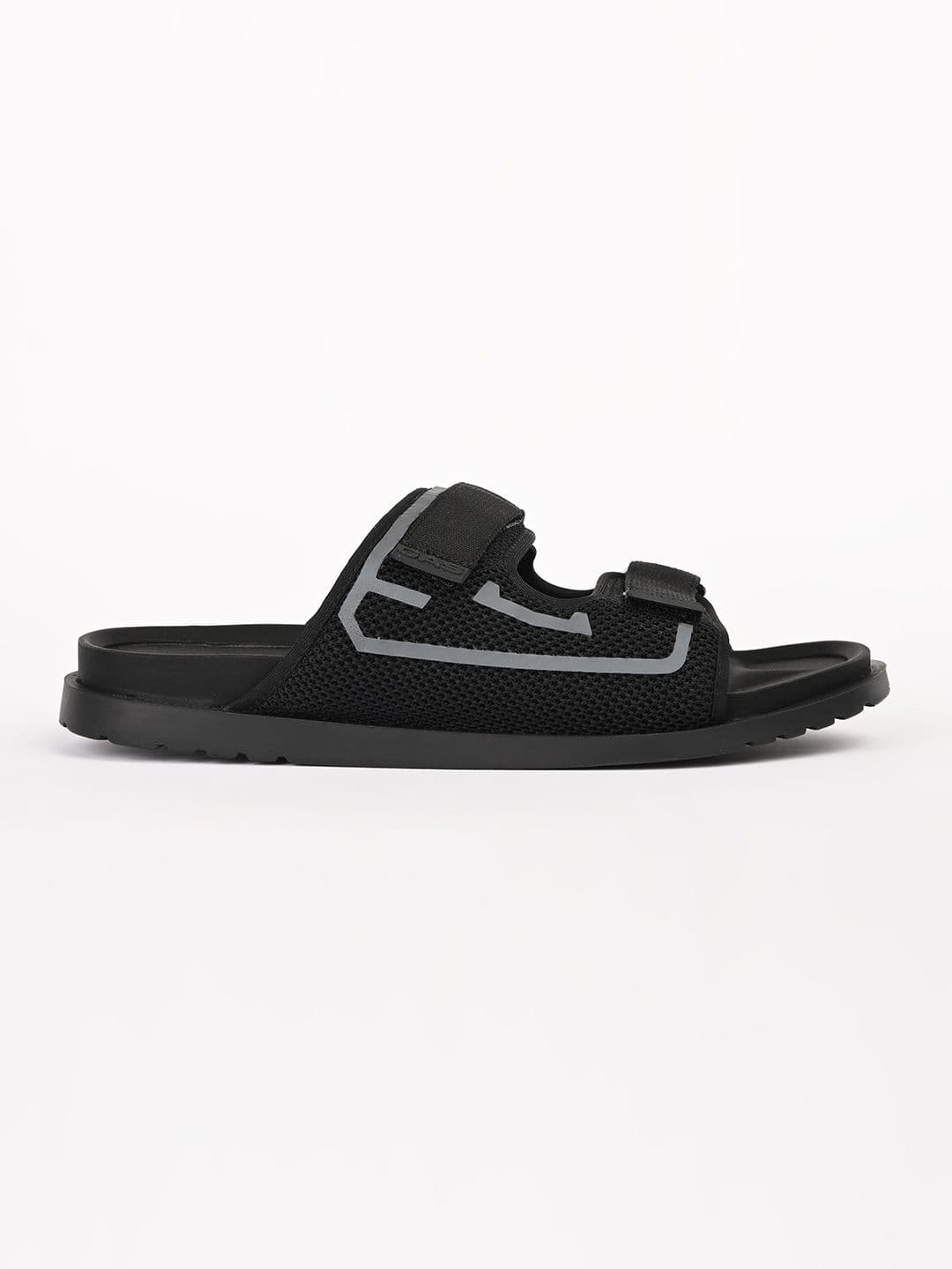 GAS Men StrapGrid Black Sandals thumbnail 5