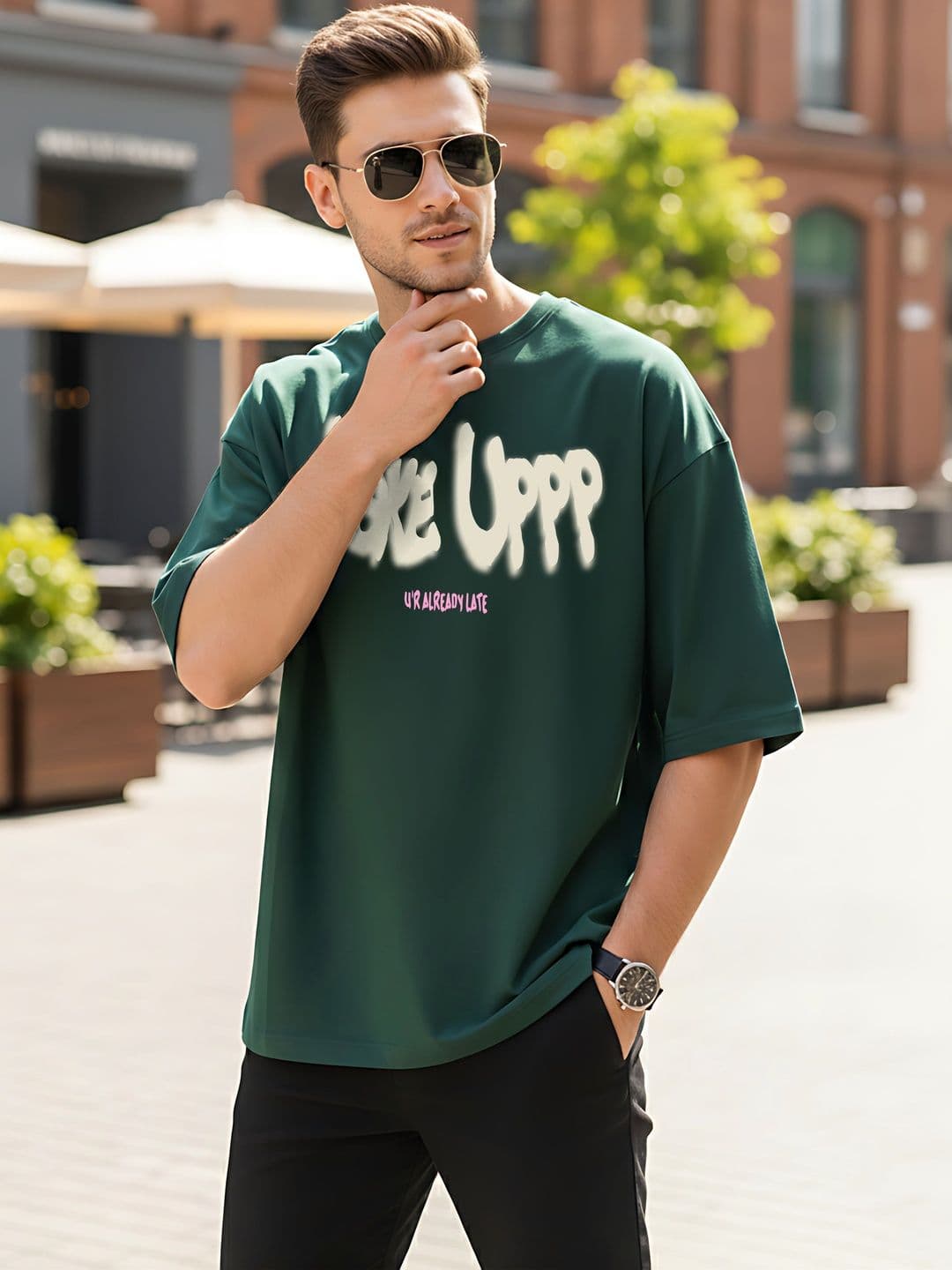 Kook N Keech Men Typography Printed Drop-Shoulder Sleeves T-shirt thumbnail 2