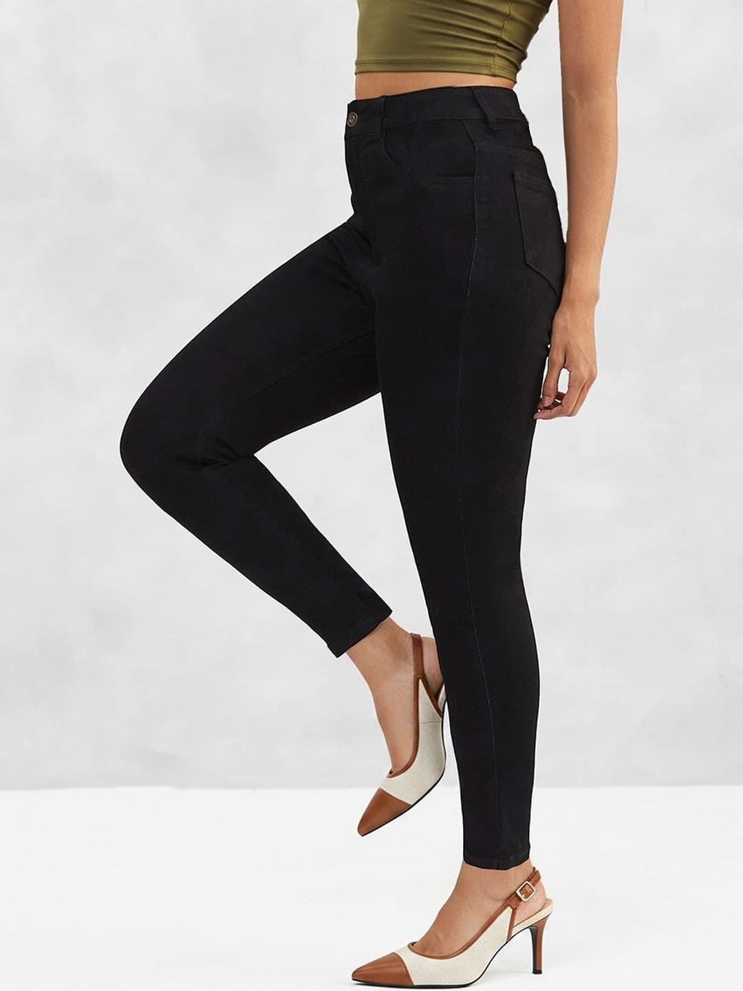 Mast & Harbour Women Od Skinny High Rise Clean Look Regular Stretchable Denim Jeans thumbnail 3