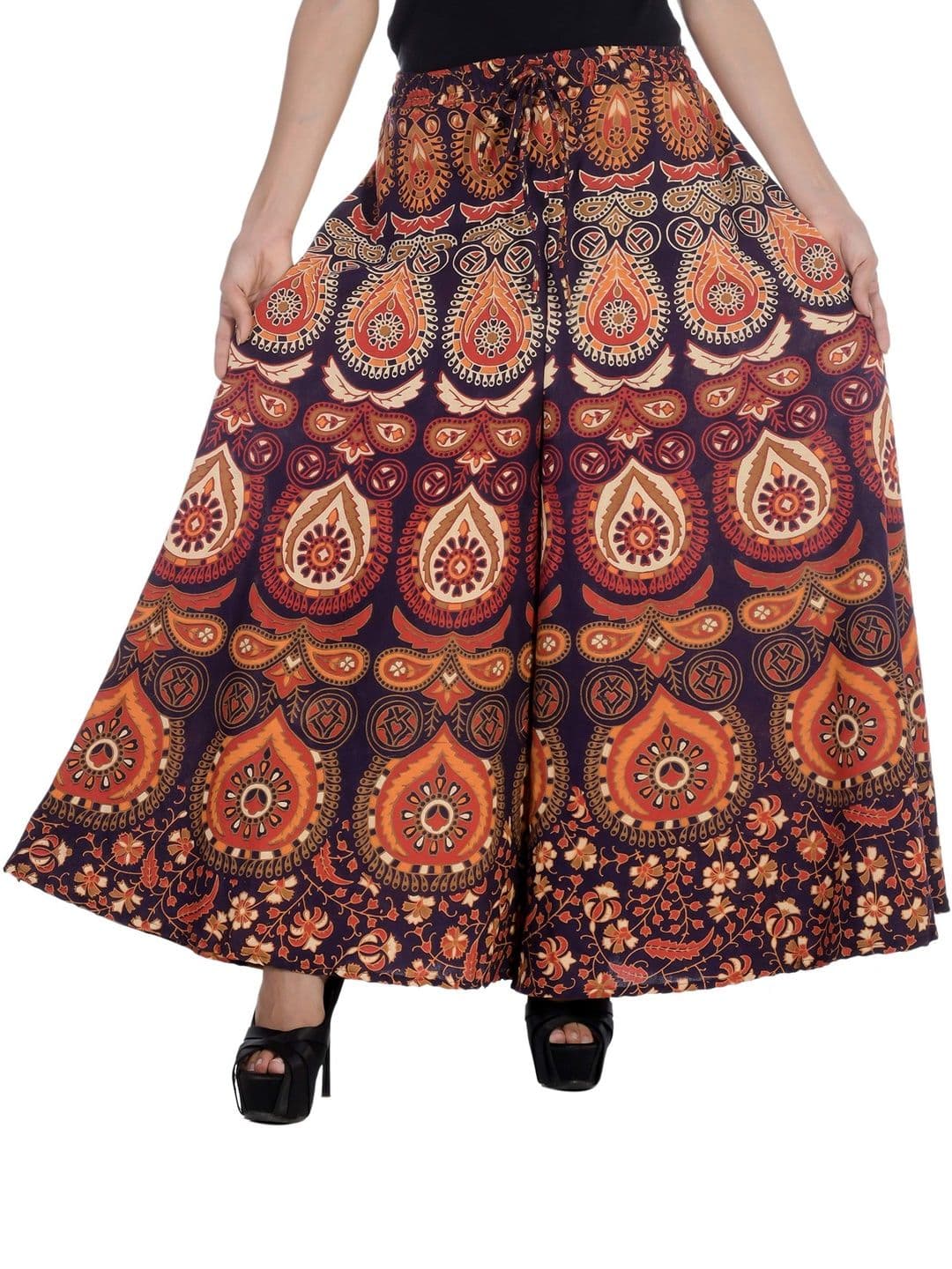 SAMJHI Women Ethnic Motifs Printed Ethnic Palazzos thumbnail 3