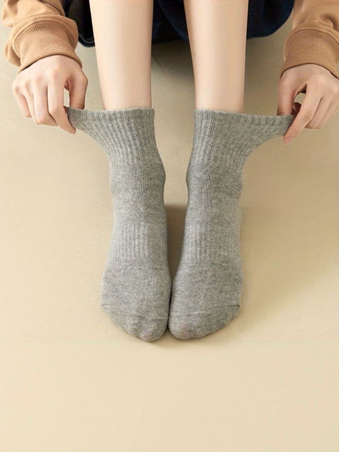 BEAR&BEYOND Men Pack of 3 Cotton Ankle Length Socks thumbnail 6