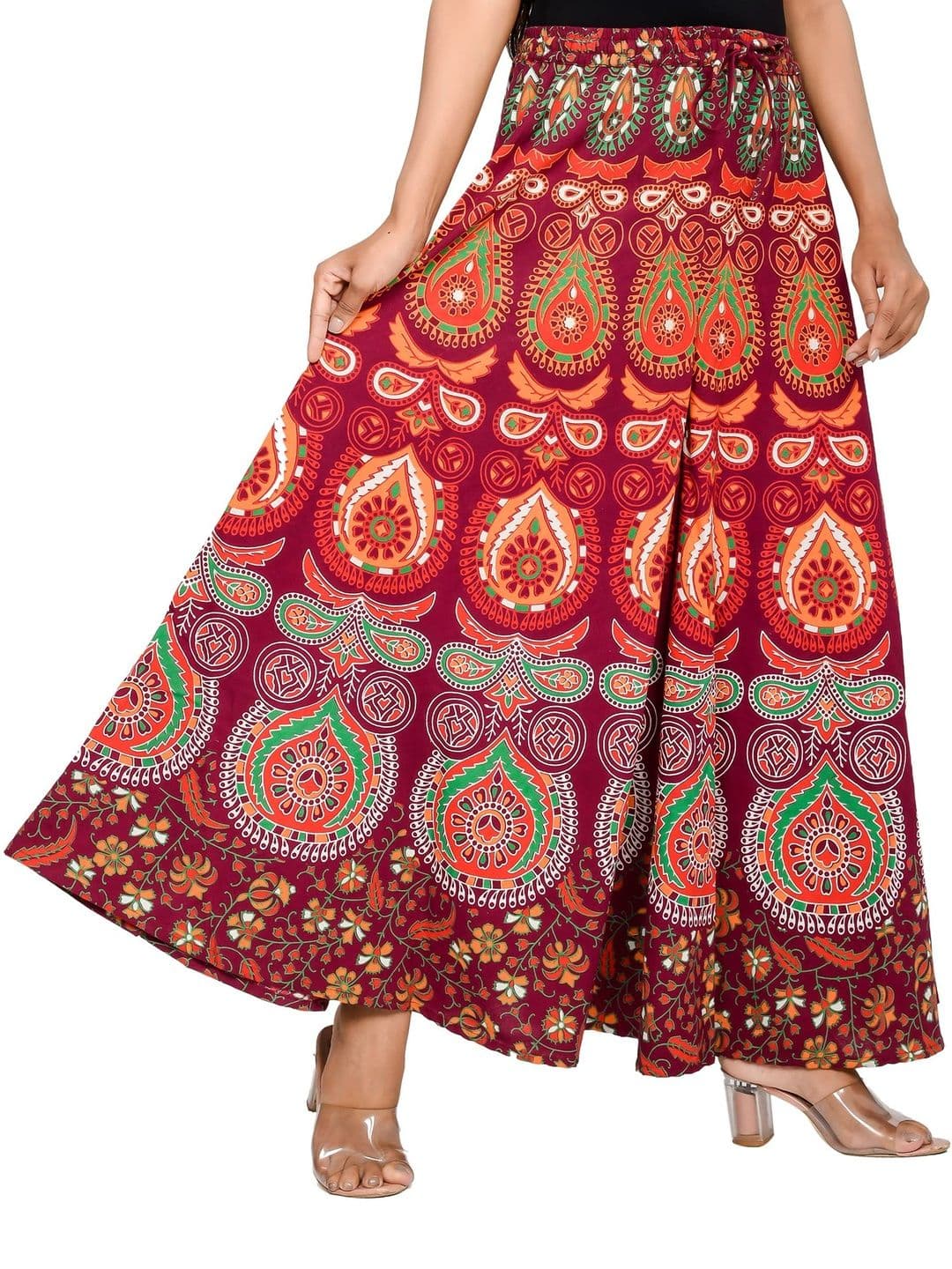 SAMJHI Women Ethnic Motifs Printed Ethnic Palazzos thumbnail 2