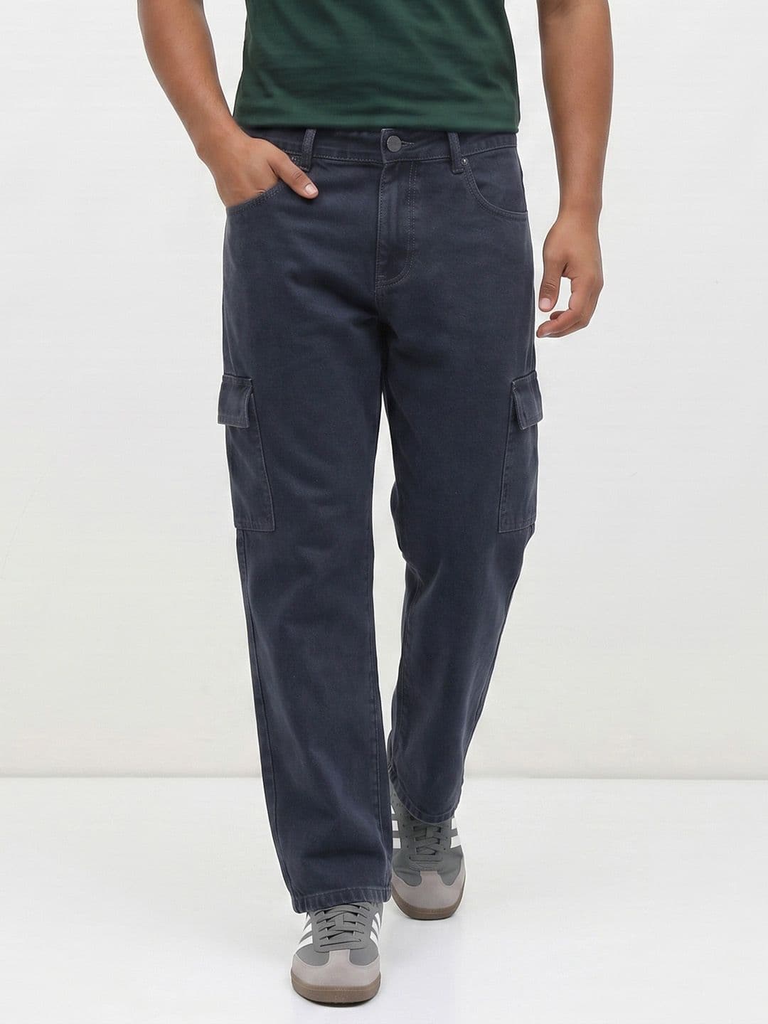 The Roadster Life Co. Men Stretchable Cargo Jeans thumbnail 3