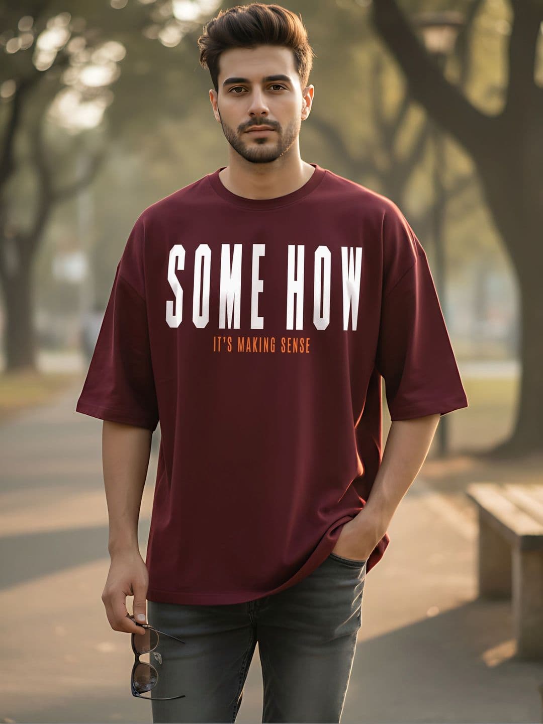 Kook N Keech Men Typography Printed Drop-Shoulder Sleeves T-shirt - view 1