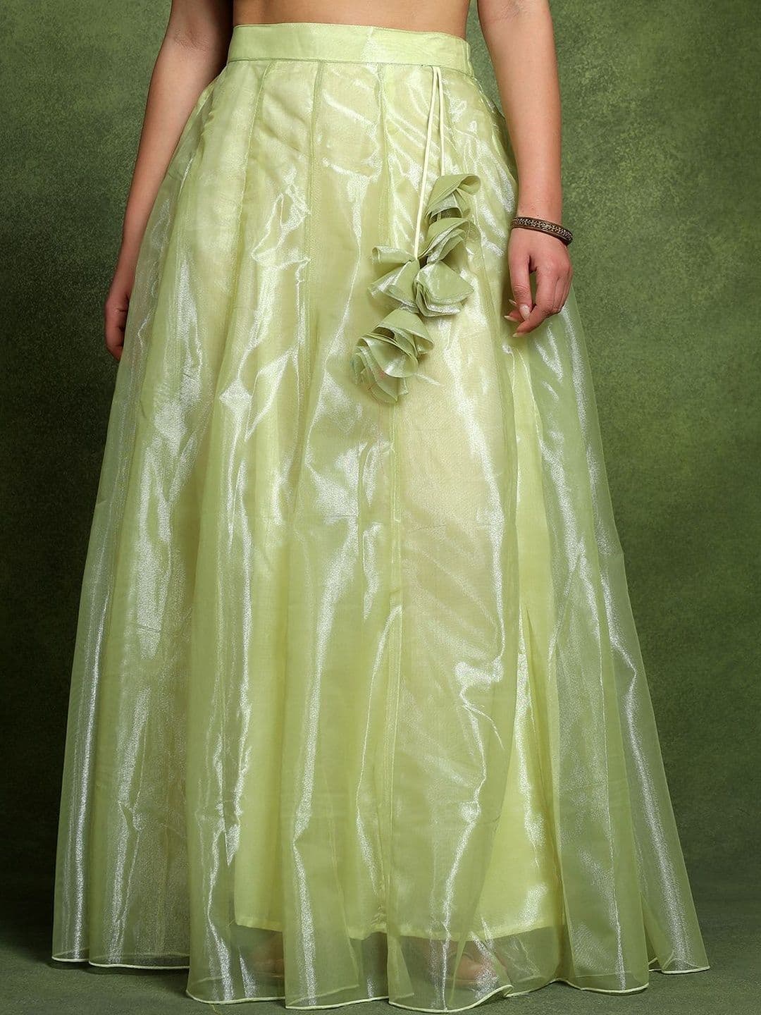 Frolic Rolic Women Net Tiered Maxi Flared Skirt - view 1