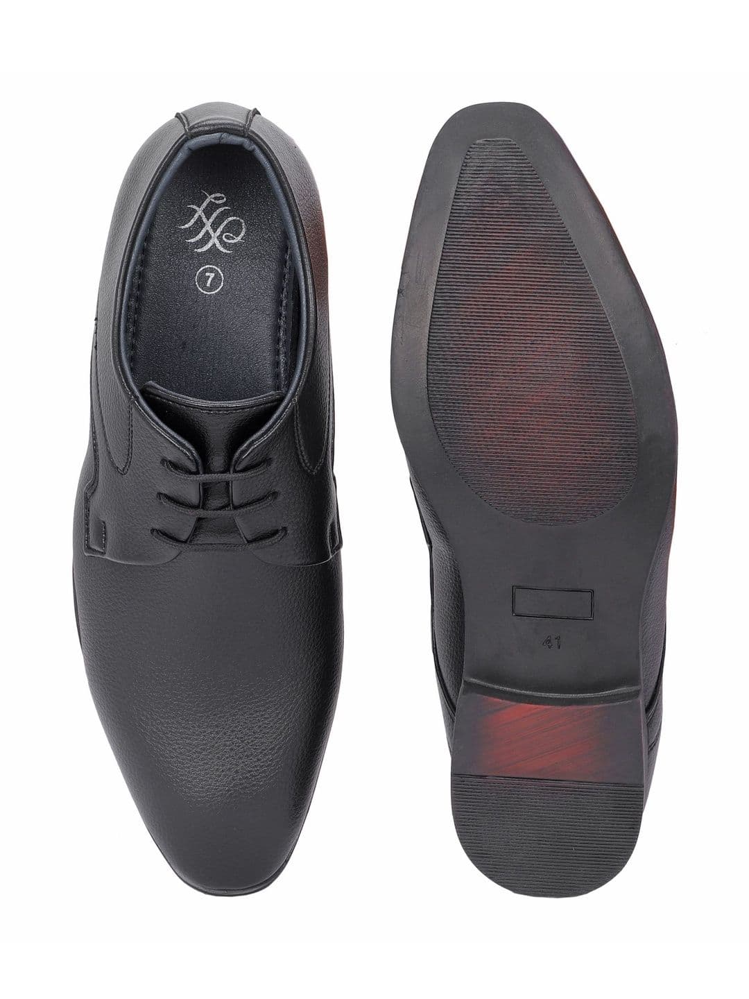 House of Pataudi Men Round Toe Lace-Ups Derbys Formal Shoes thumbnail 2