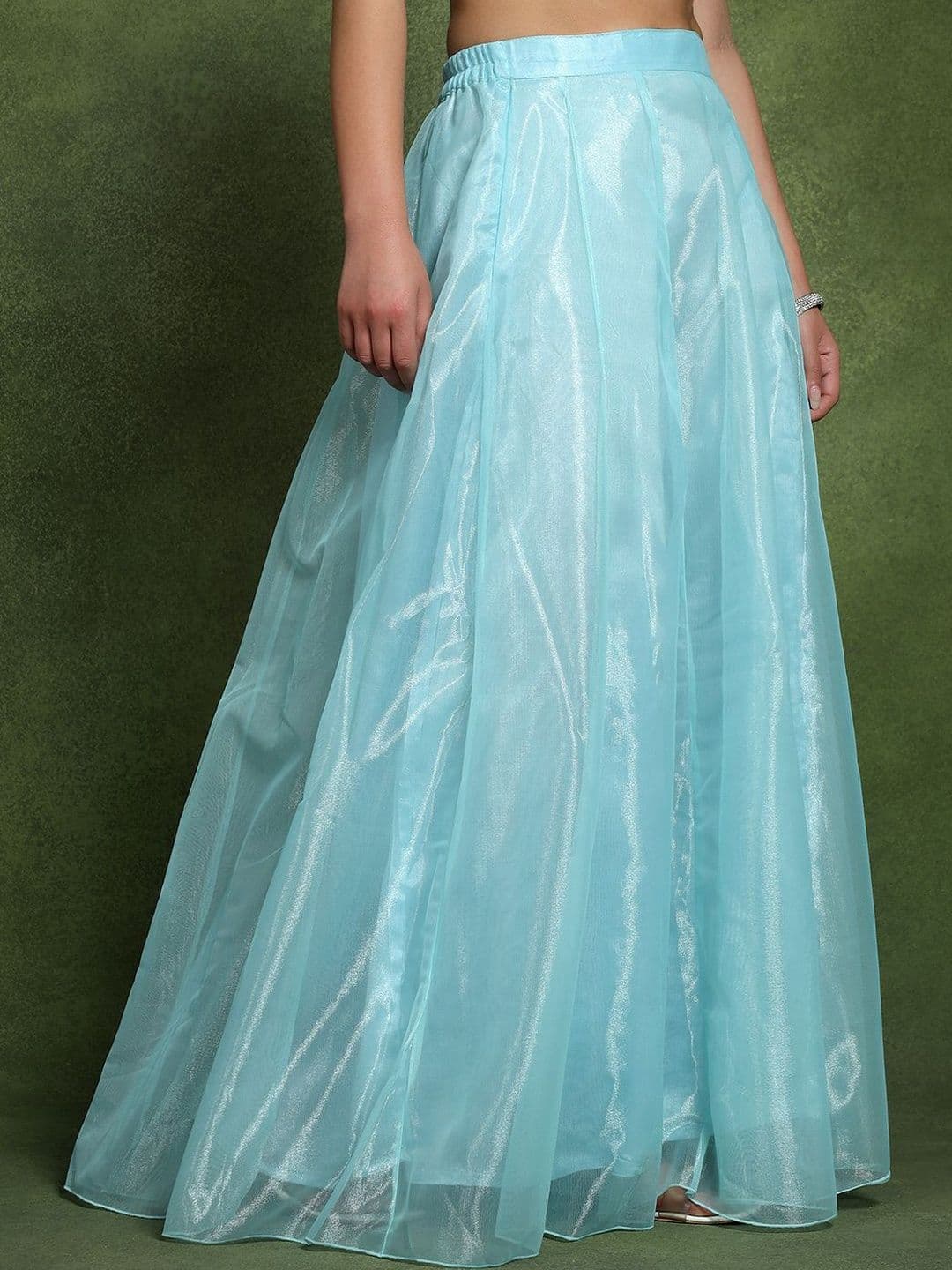 Frolic Rolic Women Net Tiered Maxi Flared Skirt thumbnail 3