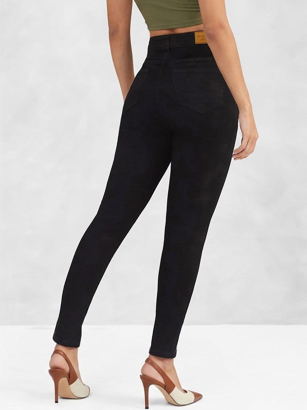 Mast & Harbour Women Od Skinny High Rise Clean Look Regular Stretchable Denim Jeans thumbnail 2