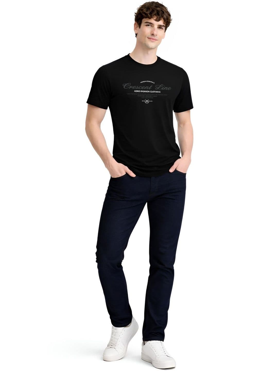 ADRO Men Typography Printed T-shirt thumbnail 3