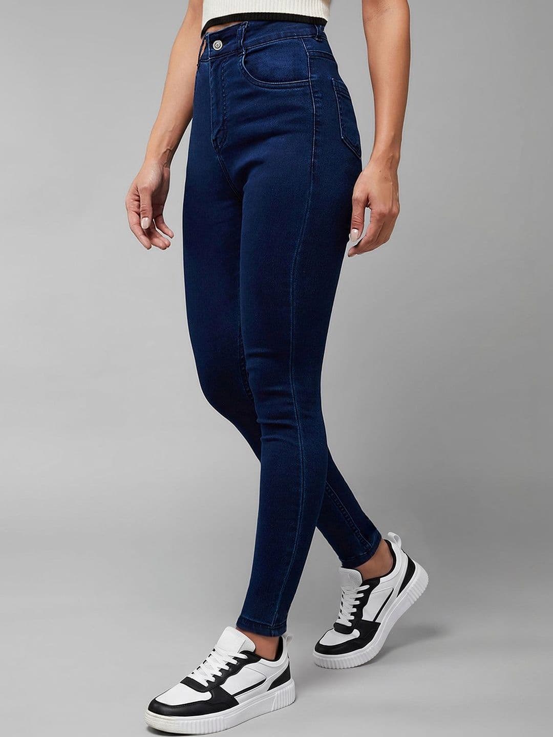 Mast & Harbour Women Skinny High Rise Clean Look Regular Stretchable Denim Jeans - view 1