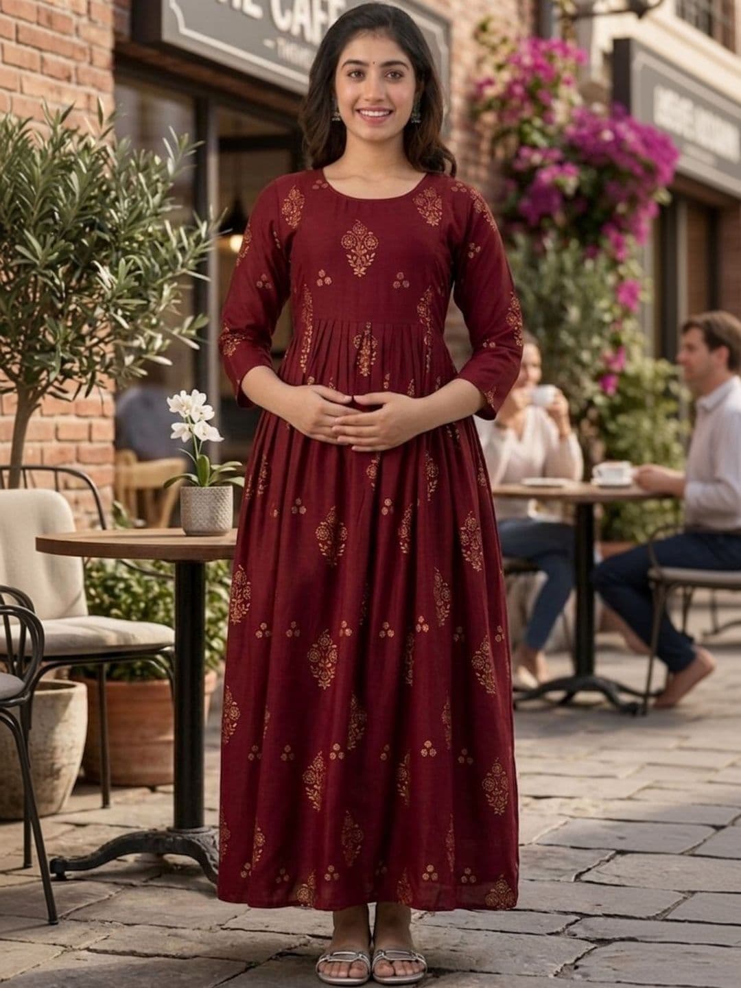 Mialo fashion Women Ethnic Motifs Printed Anarkali Kurta - view 1
