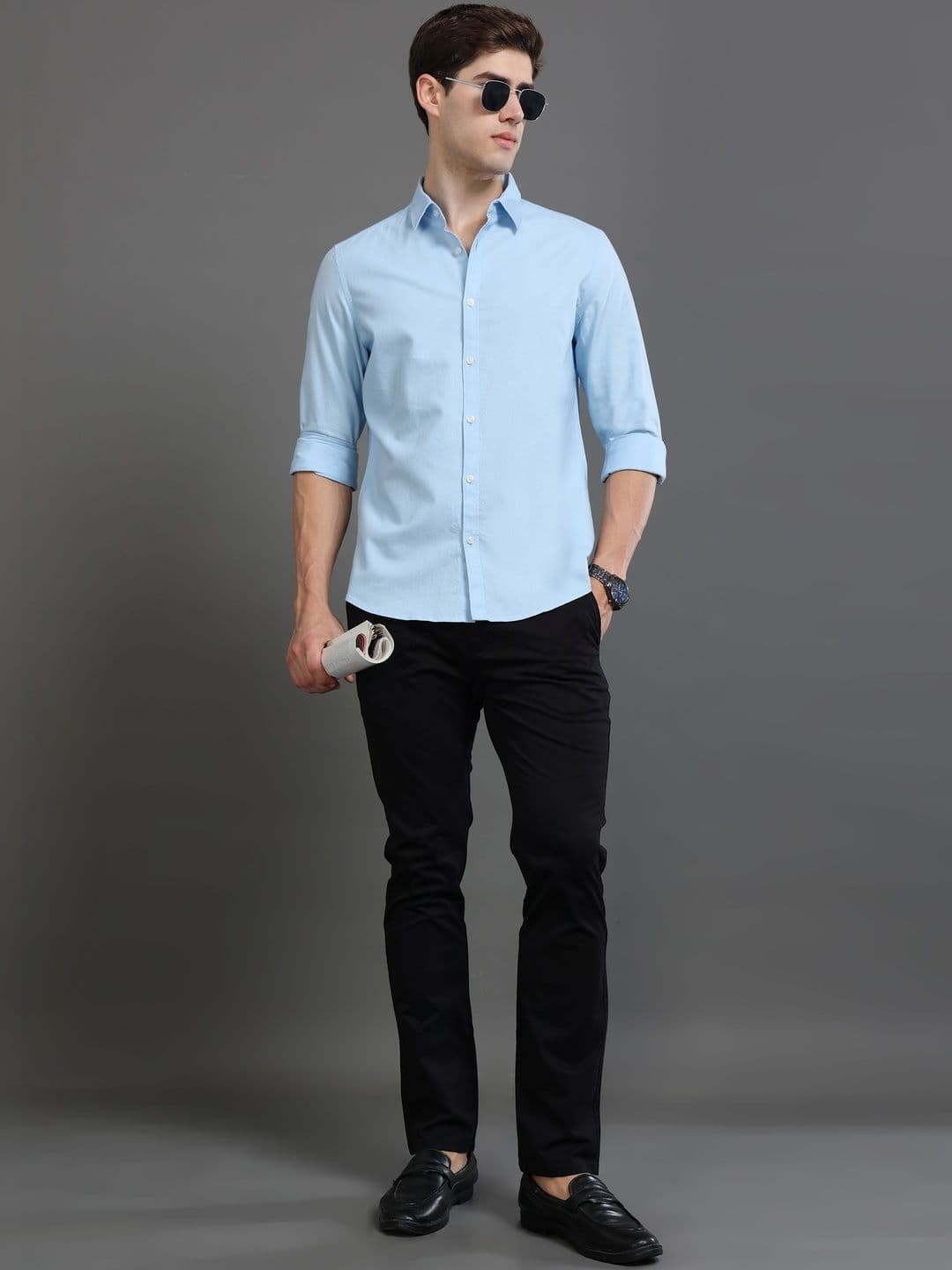 British Club Men Oxford Slim Fit Shirt thumbnail 5