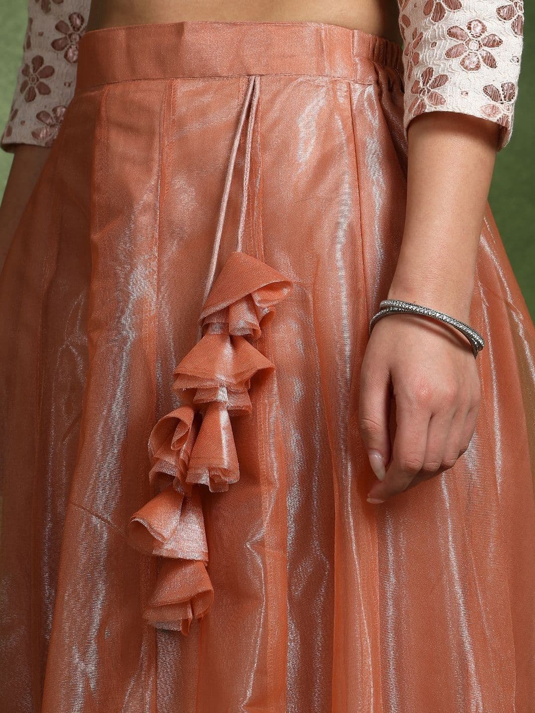 Frolic Rolic Women Tiered Maxi A-Line Skirt thumbnail 5