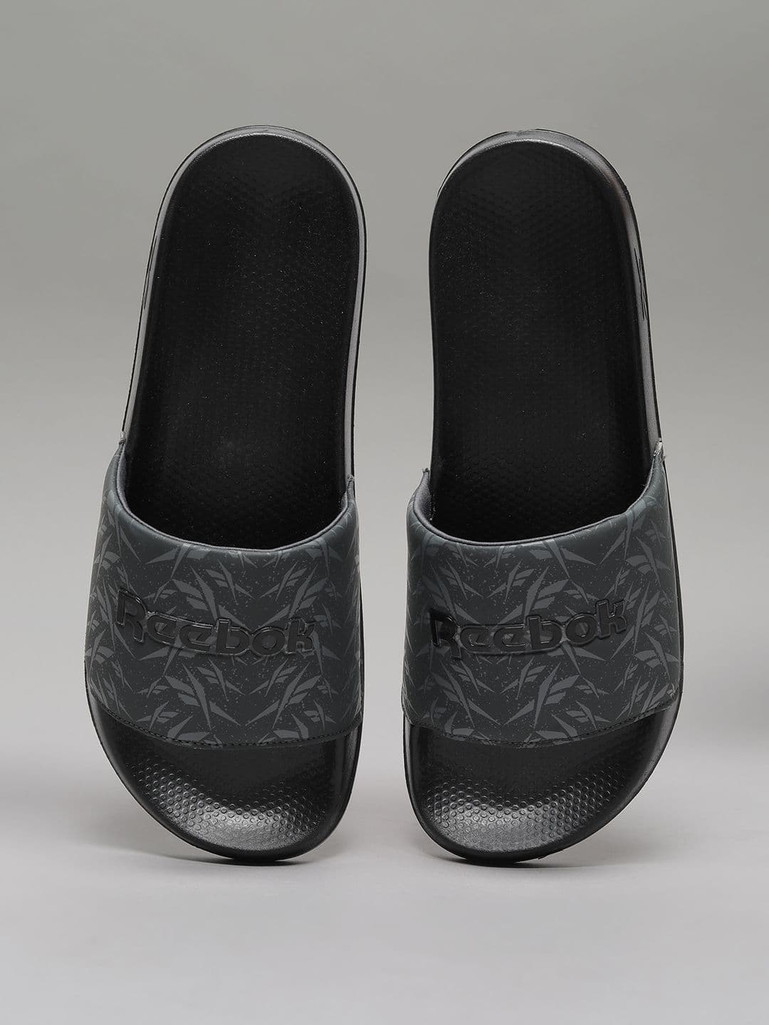 Reebok Men Grey Printed Sliders - view 1