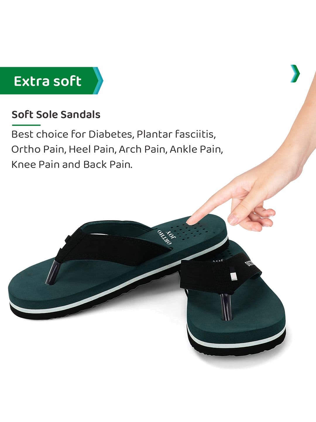 ORTHO JOY Men Thong Flip-Flops thumbnail 5